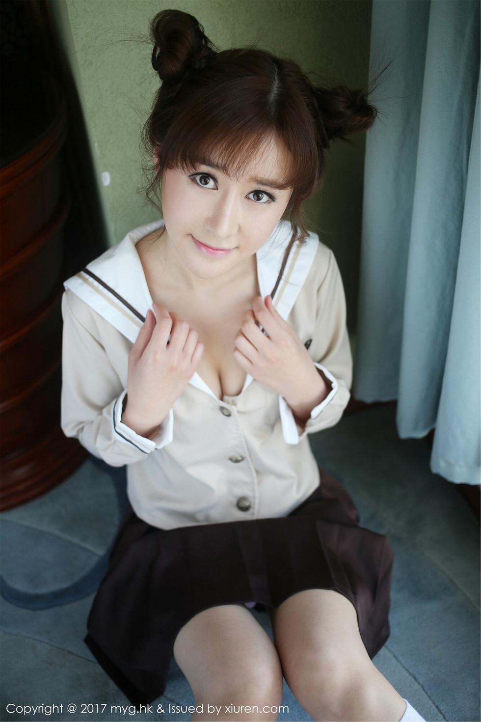 Xiaoke luka Lace Panties on a Bed at Home Show Off Curvy Butt Pure White Gorgeous Photo Set 56P 2