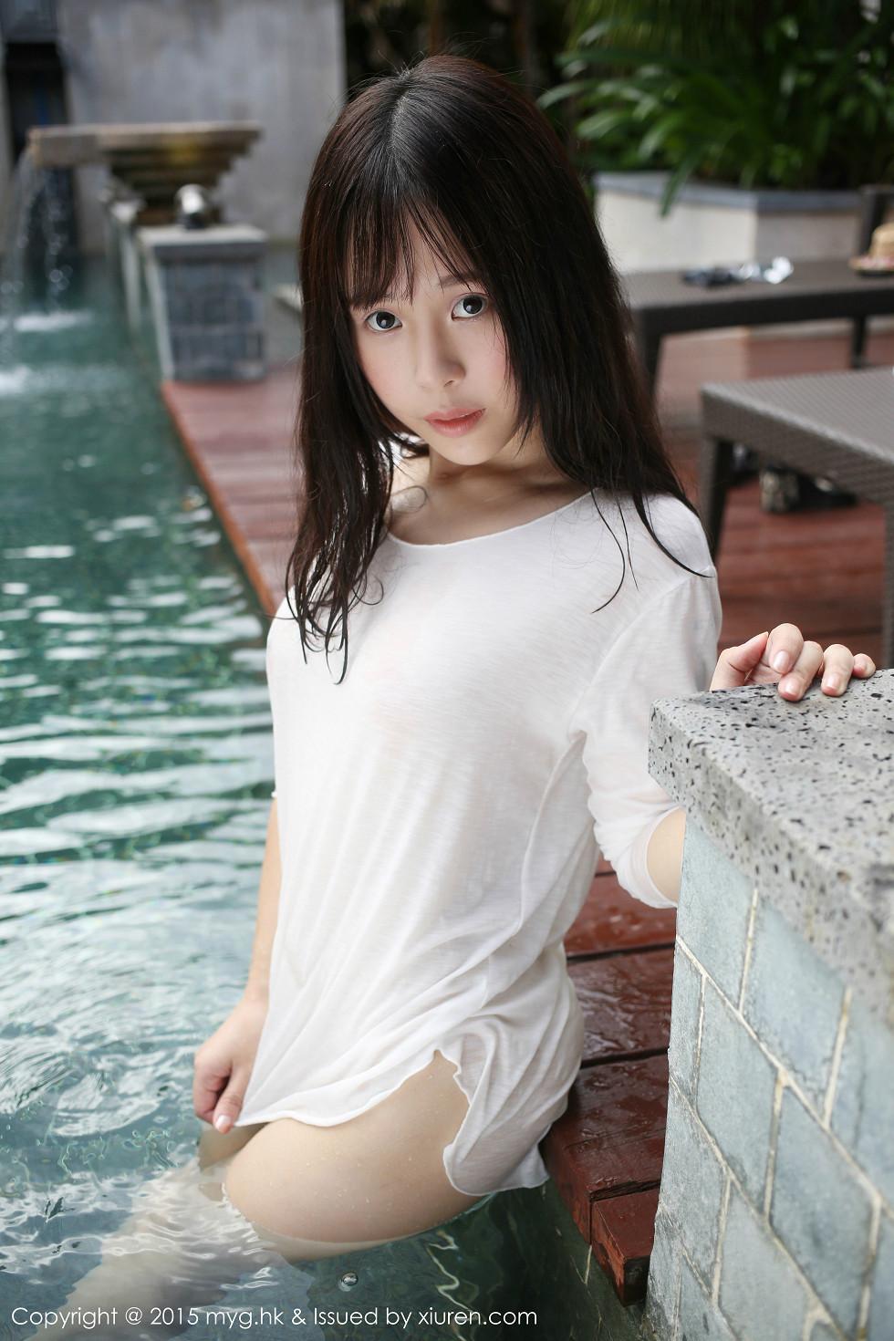 Evelyn Ai Li White T-shirt Wet Body Vacuum Transparency Beautiful Breasts Alluring Photos Page 60