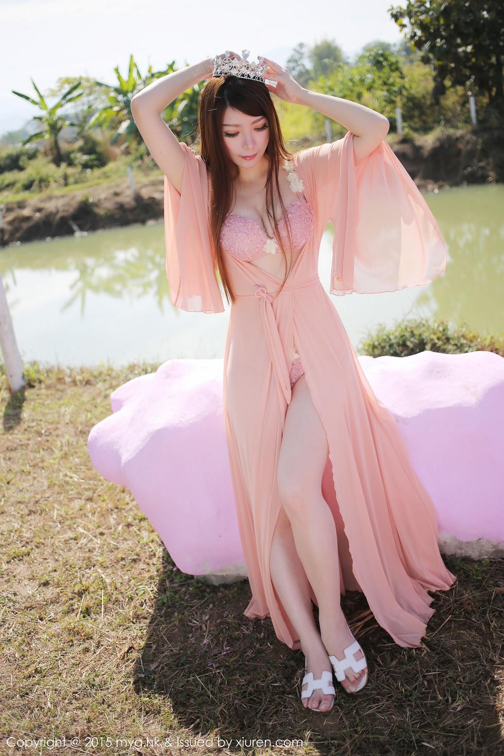 MARA jiang Thailand Chiang Mai photoshoot pink sheer sexy lingerie full beautiful chest photos 56P 3