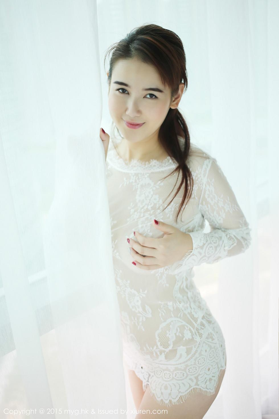 Maoben amy white sheer gauze translucent skirt perfect body ultimate stunning photos 30P 5
